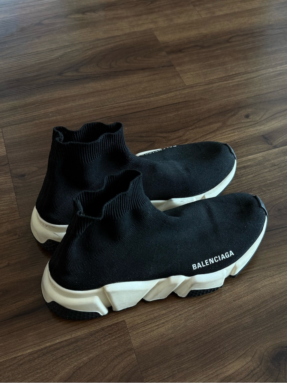 Balenciaga Speed Trainer Black White Sneakers